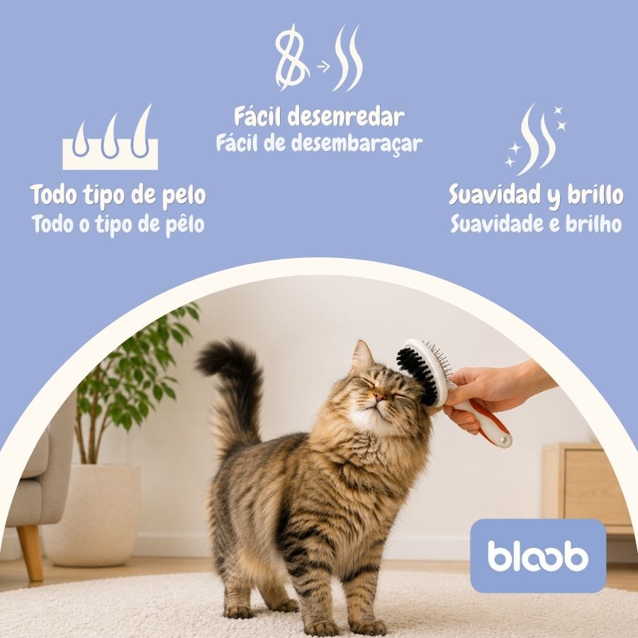 Bloob Cepillo P&uacute;as y Cerdas para gatos, , large Imagen numero 3